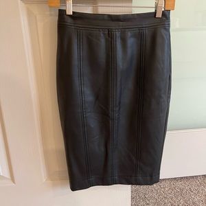 Marine layer faux leather pencil skirt.